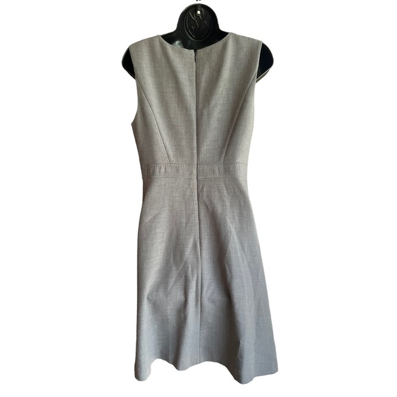 ✅Halogen Nordstrom Stitch Dark Gray Heather A-Line Dress sz 8 - Picture 2 of 8